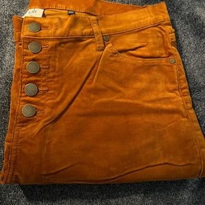 NWOT Cabi Button Up Rust Corduroy size 16